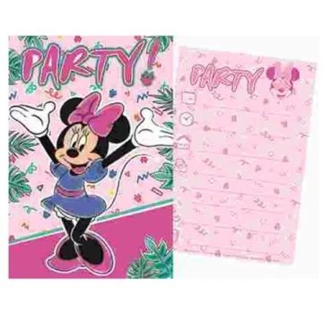 Disney Minnie party meghívó pink