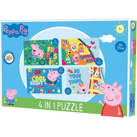 Peppa malac puzzle cool 4 az 1-ben