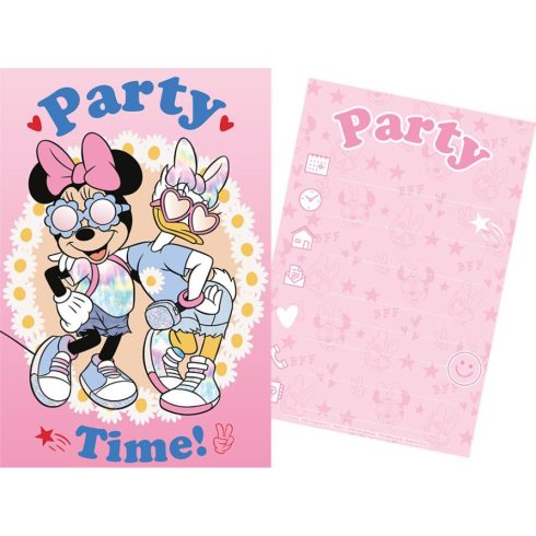 Disney Minnie party meghívó 5 db-os