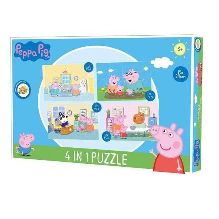 Peppa malac puzzle home 4 az 1-ben