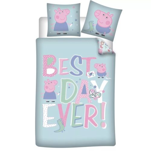 Peppa malac ágyneműhuzat 140x200cm 63x63cm microfibre (best day)