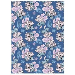   Disney Lilo és Stitch, A csillagkutya Hibiscus coral fleece takaró 110x150cm