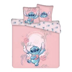   Disney Lilo és Stitch, A csillagkutya Heart dupla, kétszemélyes ágyneműhuzat 240×220cm, 65x65 cm