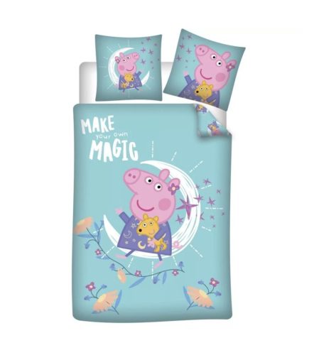 Peppa malac ágyneműhuzat 140x200cm 63x63cm microfibre (magic)