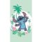 Disney Lilo i Stitch Green kupaonski ručnik, plažni ručnik 70x140cm