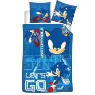   Sonic the Hedgehog Unstoppable posteljina 140×200cm, 65×65 cm