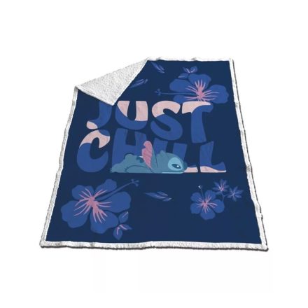 Lilo és Stitch A csillagkutya sherpa takaró 130x170 cm (Blue chill)