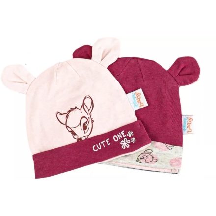 Disney Bambi baba sapka 2 db-os szett pink 86/92cm