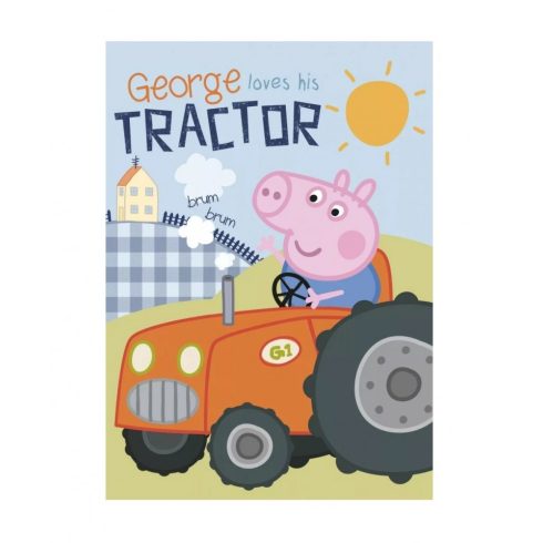 Peppa malac polár takaró traktor 100x140cm