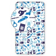 Policajac Blue plahta s gumicom 90x200 cm