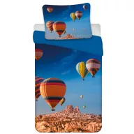   Vozilo Over the Horizon Posteljina sa motivom balona na vrući zrak 135×200 cm, 80×80 cm