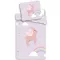 Jednorog Cloudy Pink posteljina 140×200cm, 70×90 cm