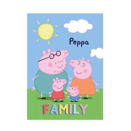 Peppa malac polár takaró family 100x140cm