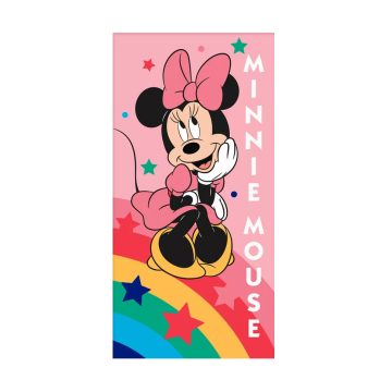   Disney Minnie törölköző fürdőlepedő rainbow star 70x140cm