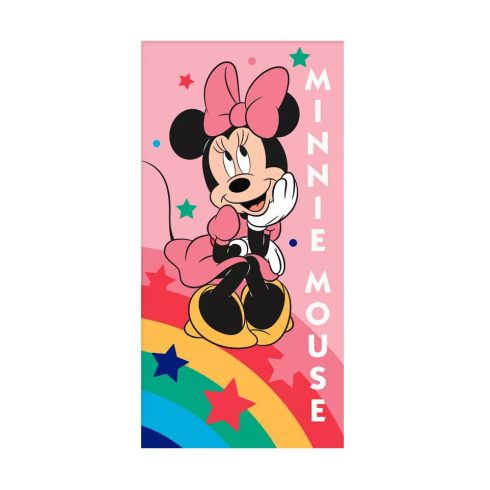 Disney Minnie törölköző fürdőlepedő rainbow star 70x140cm