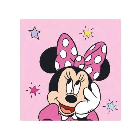 Disney Minnie kéztörlő, rózsaszín 30x30 cm