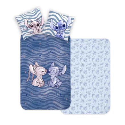 Lilo és Stitch A csillagkutya ovis ágyneműhuzat 100x135 cm 40x60 cm (Blue)