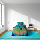 Minecraft The Fight Is On navlaka za posteljinu 140×200cm, 70×90 cm