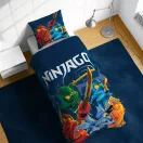 Lego Ninjago Elemental Wonders ágyneműhuzat 140×200cm, 70×90 cm