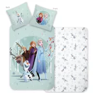   Disney Jégvarázs Forest Adventure gyerek, ovis ágyneműhuzat 100×135 cm, 40×60 cm