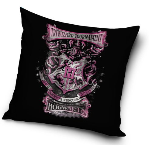 Harry Potter párnahuzat hogwarts pink  40x40cm 