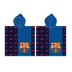 FC Barcelona Blue strand törölköző poncsó 60x120 cm
