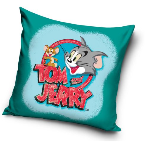 Tom és Jerry párnahuzat 40x40 cm zöld