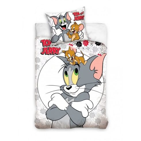 Tom és Jerry ágyneműhuzat szürke140x200cm 70x90cm