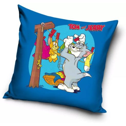 Tom és Jerry párnahuzat 40x40 cm teregetés