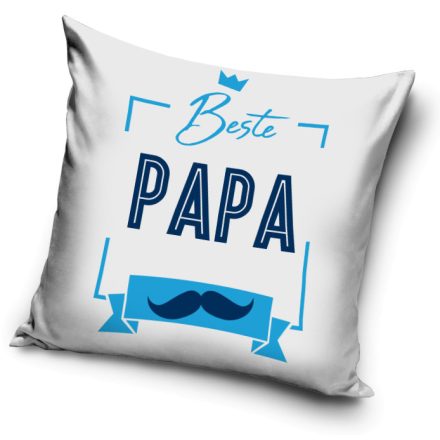 Beste Papa párnahuzat 40x40 cm fehér