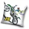 Motor White 15 Navlaka za jastuk za motokros 40x40 cm