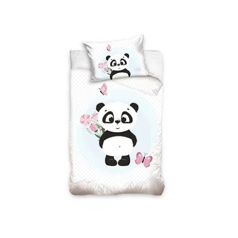 Panda gyerek ágyneműhuzat white 90x120cm 40x60cm