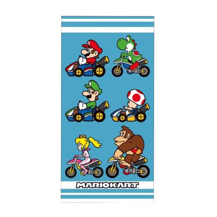 Super Mario törölköző fürdőlepedő mariokart 70x140cm