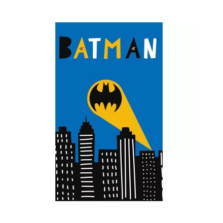 Batman kéztörlő kék, call sing 30x50 cm