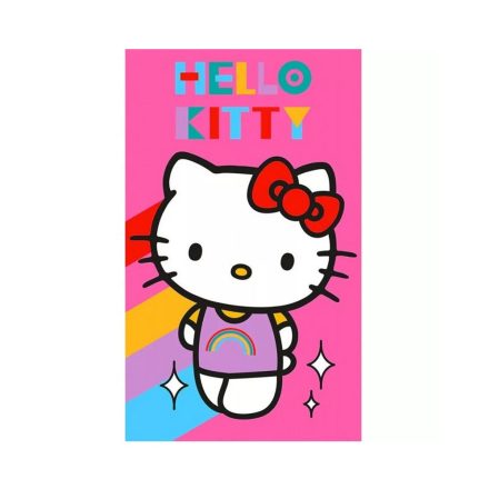 Hello Kitty kéztörlő rainbow 30x50 cm