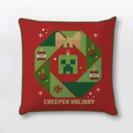   Minecraft Creeper Holiday Božićna jastučnica 40x40 cm Velur