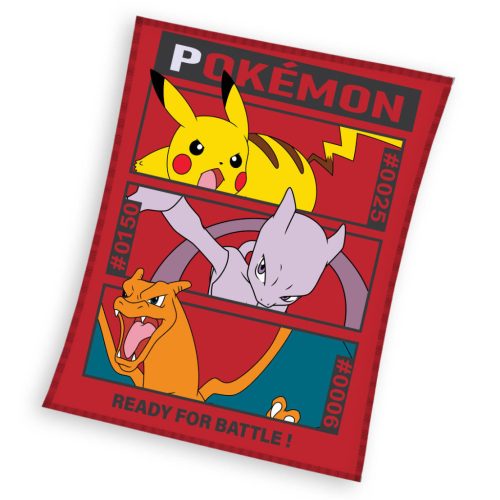 Pokémon Ready flanel polár takaró 130x160cm