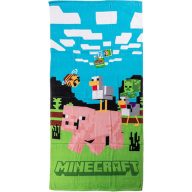   Minecraft Piggy Ride kupaći ručnik, plaža ručnik 70x140cm
