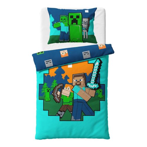 Minecraft Diamond Defender ágyneműhuzat 140×200cm, 70×90 cm