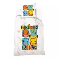 Pokémon Rocks posteljina 140×200cm, 70×90 cm
