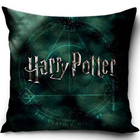 Harry Potter párna, díszpárna 40x40 cm zöld