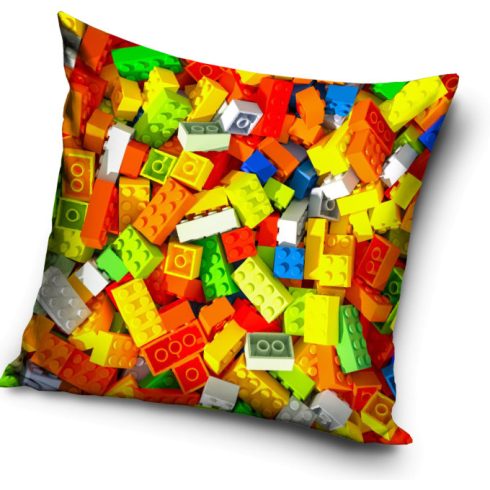 Bricks, Lego mintázatú párna, díszpárna 40x40 cm
