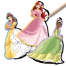 Disney Hercegnők Fairytale scratch képkarcoló matricák 5 db-os