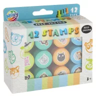 Állatos Blue nyomda szett 12 db-os