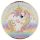 Unikornis Rainbow papírtányér 6 db-os 23 cm
