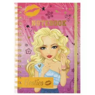 Csajos Besties Blond spirál notesz, füzet A5