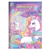   Unikornis Pastel Rainbow színező és activity szett 64 oldalas