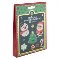 Karácsonyi Holiday gyémántszemes matrica szett 12 db-os