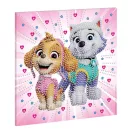 Mancs Őrjárat Girls Power gyémántszemes kirakó vásznon 30x30 cm