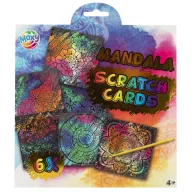Mandala Colorful scratch képkarcoló készlet